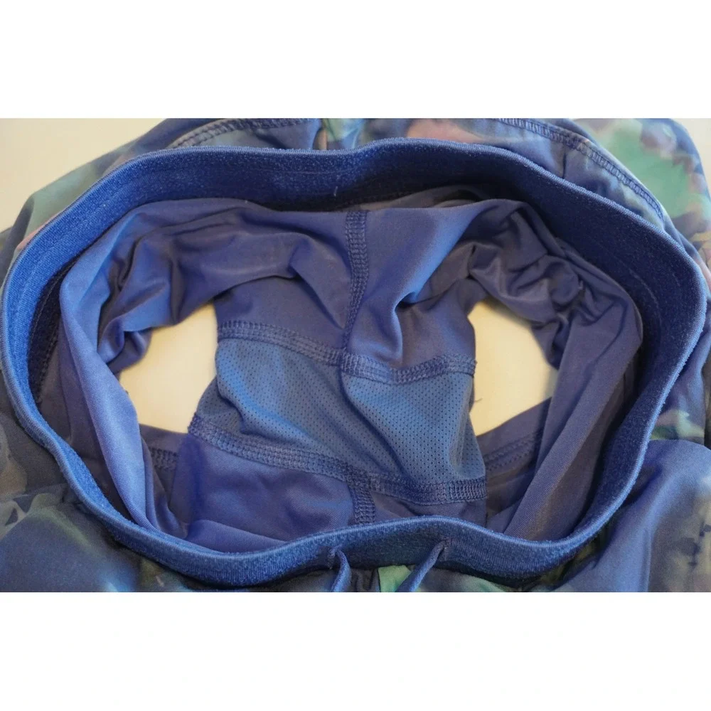 All In Motion Girls Blue Floral Athletic Shorts with Liner Size S 6/6X - Picture 6 of 6